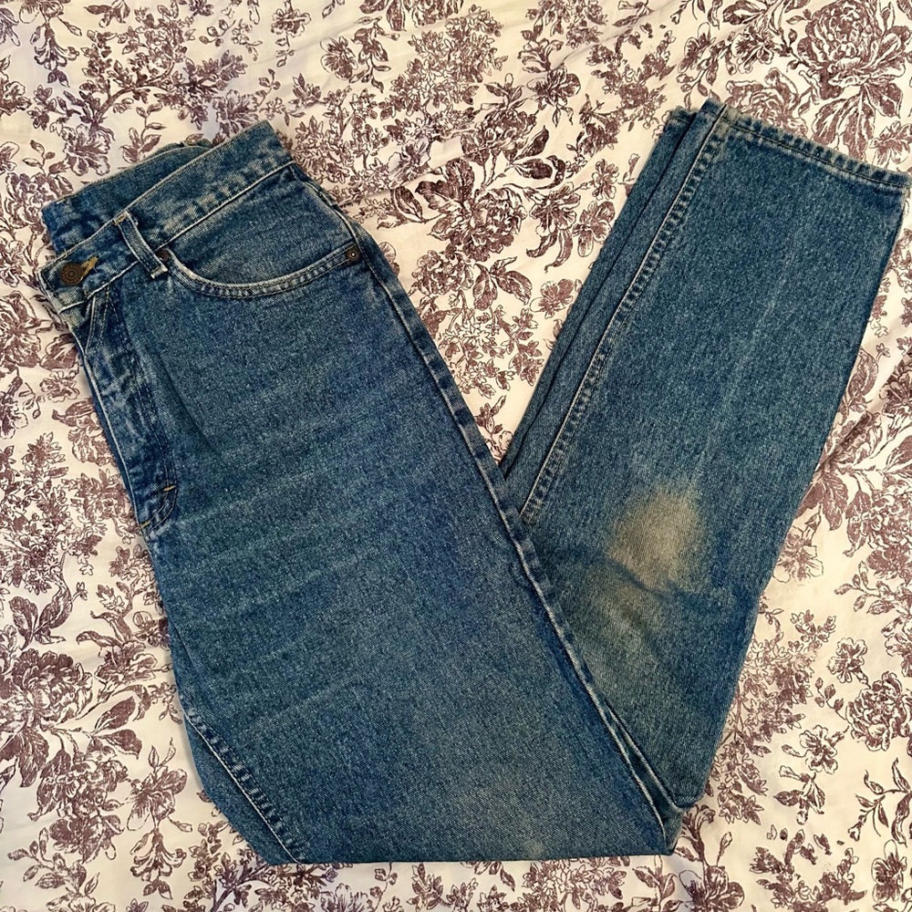 Classic Vintage Lee Blue Denim Jeans - Picture 7 of 13
